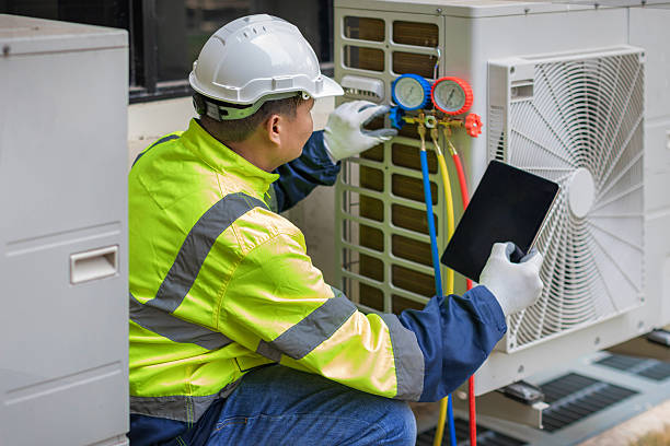 Professional Hvac technician working in Lederach, PA